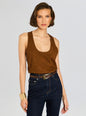 Elizabeth Suede Tank Top