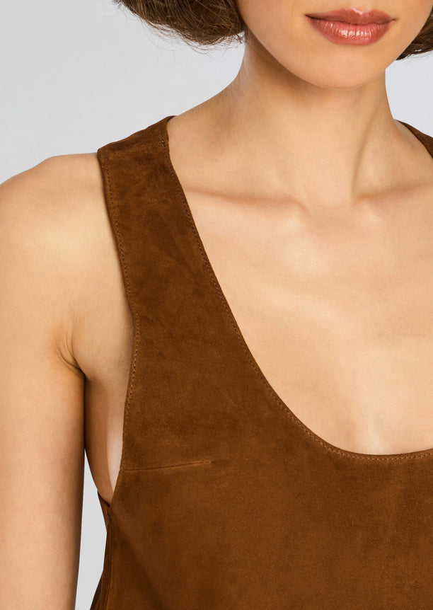 Elizabeth Suede Tank Top