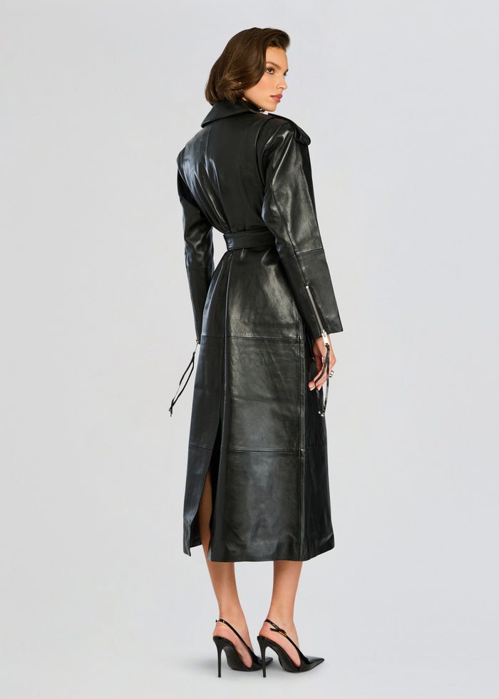 Knightley Leather Trench Coat