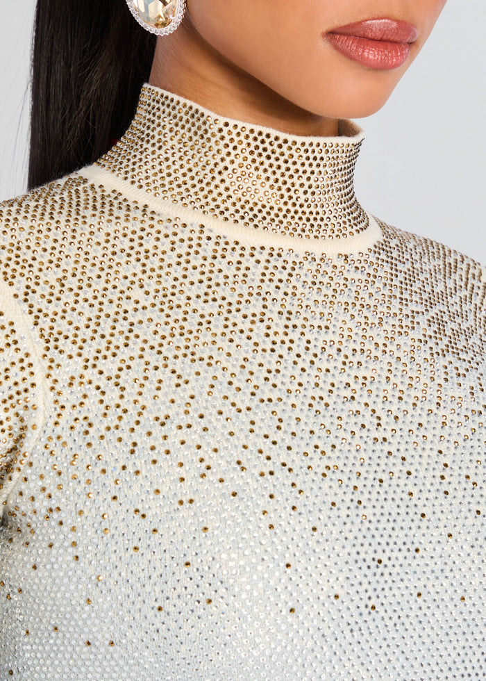 Anica Embellished Knit Dress