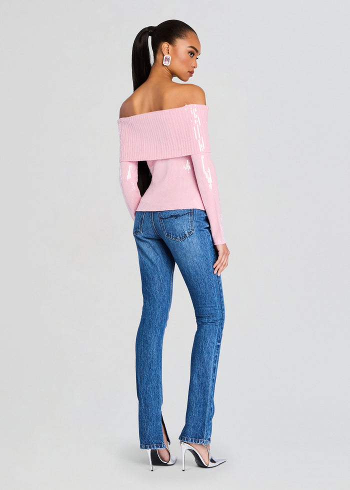 Jourdana Sequin Knit Top