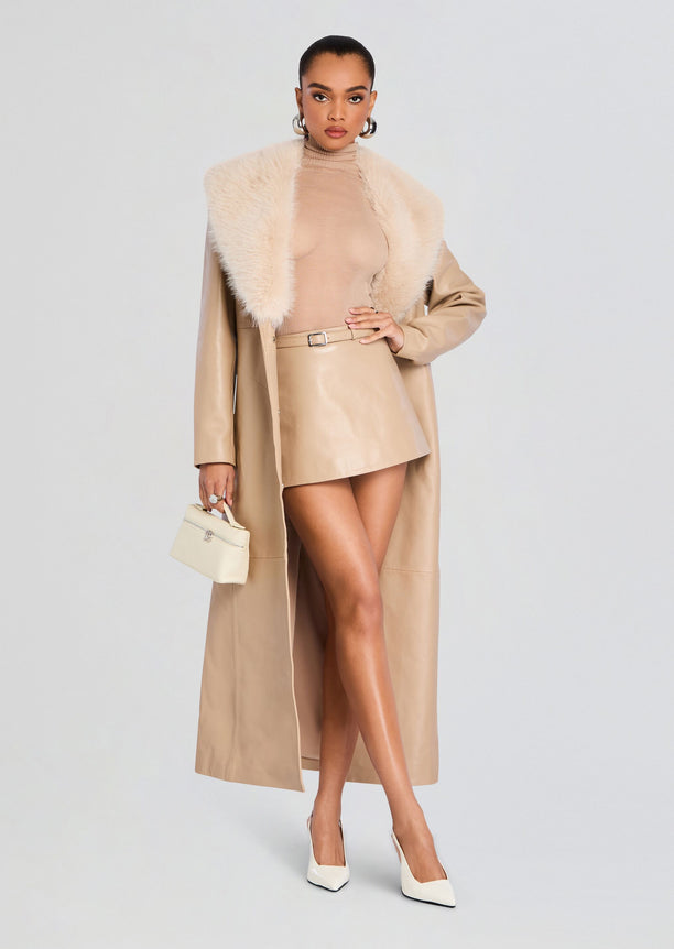 Nandie Leather Skirt