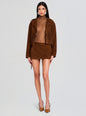 Valerie Suede Skirt