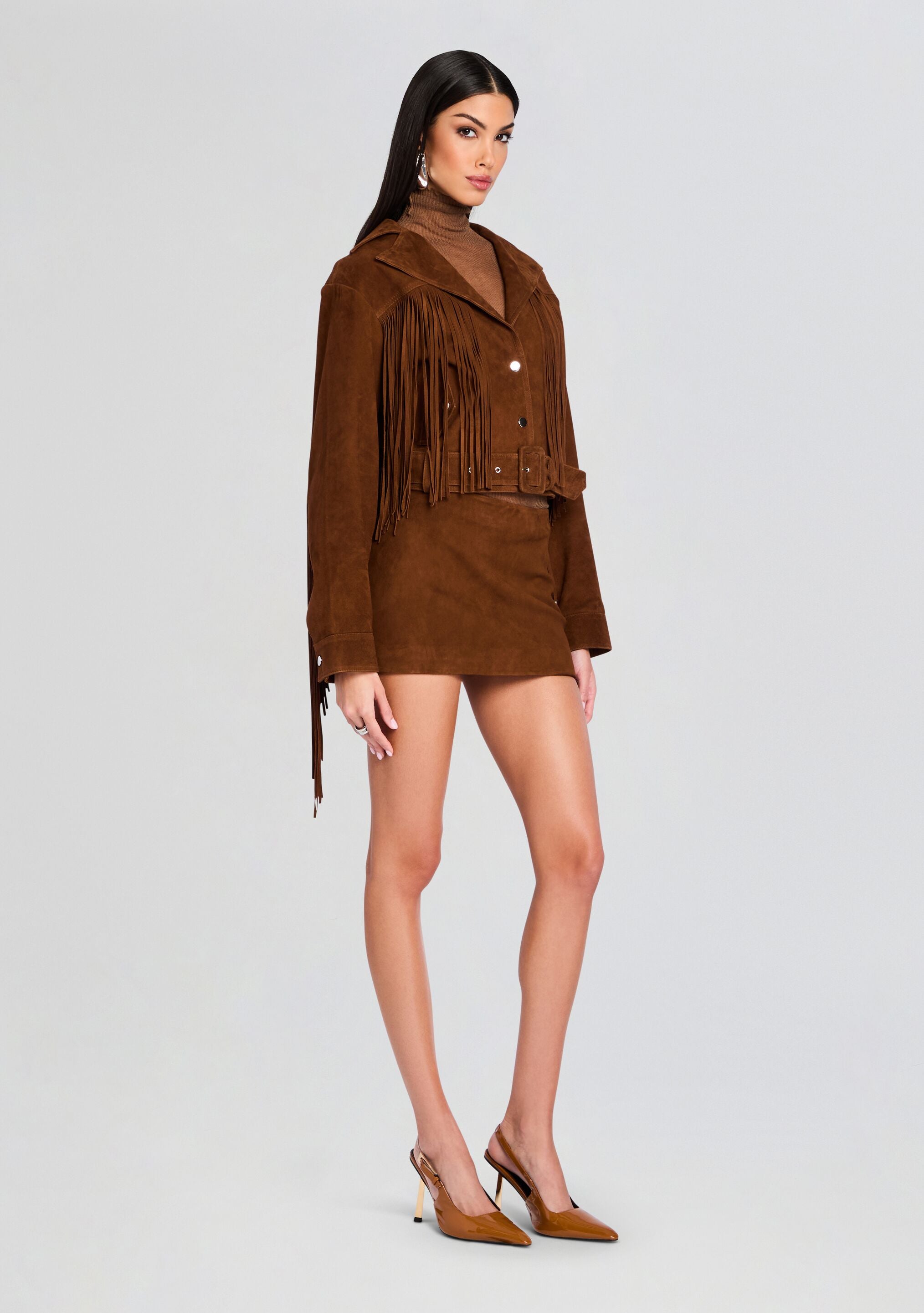 Valerie Suede Leather Skirt – Retrofete