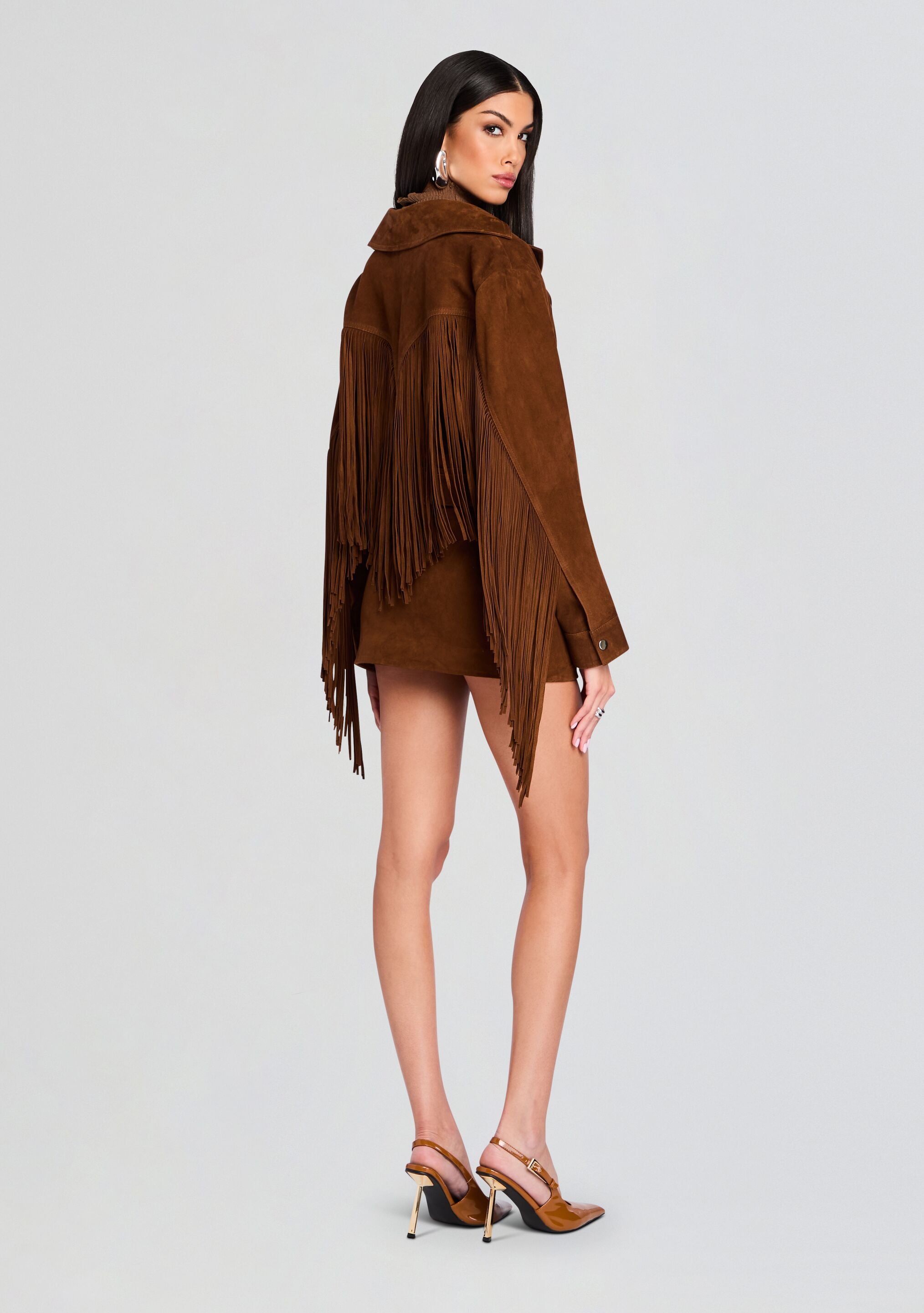Valerie Suede Leather Skirt – Retrofete