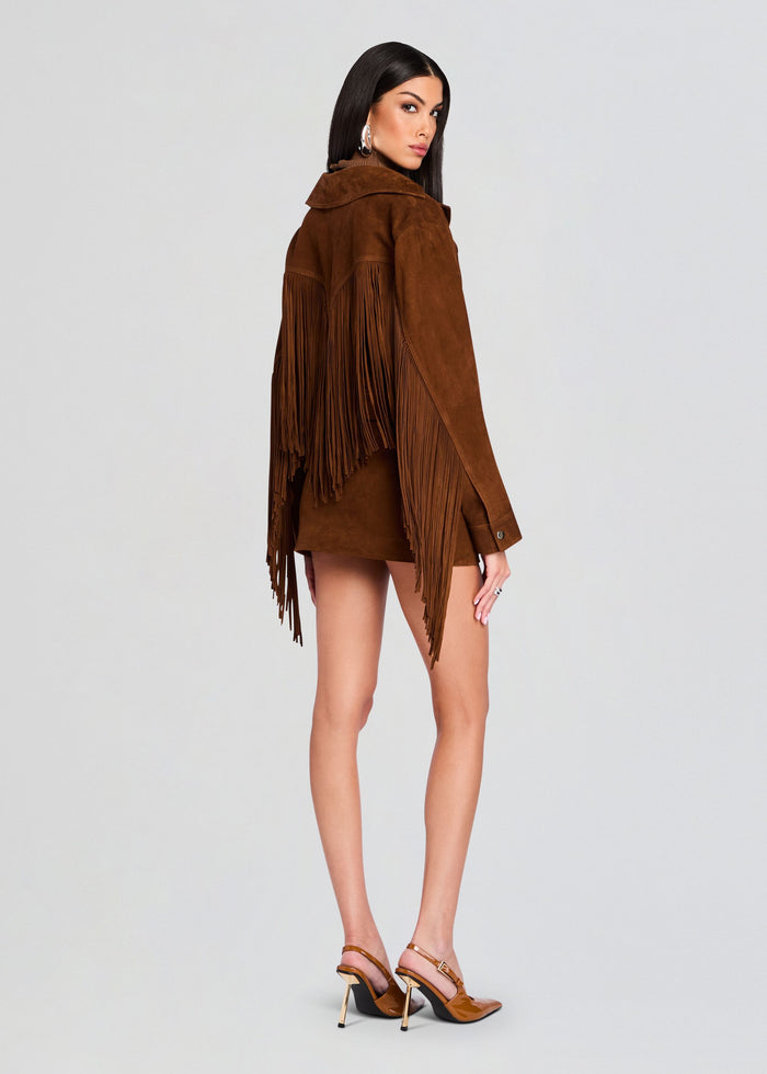 Valerie Suede Skirt