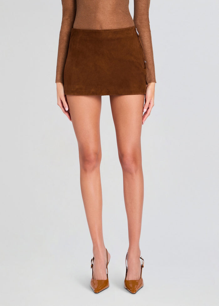Valerie Suede Skirt
