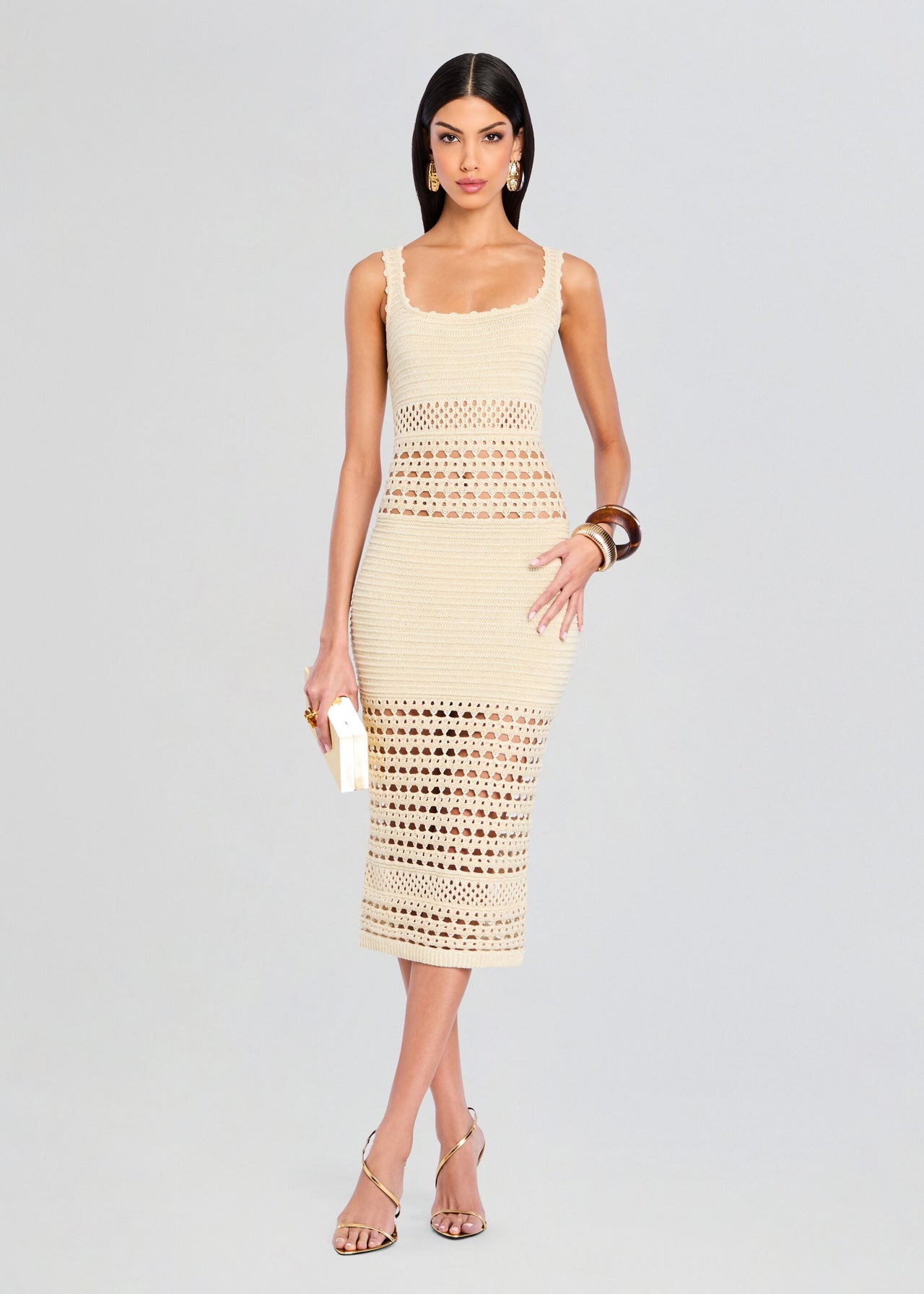 Avril Knit Crochet Dress Retrofete Avril Knit Crochet Dress Retrofete