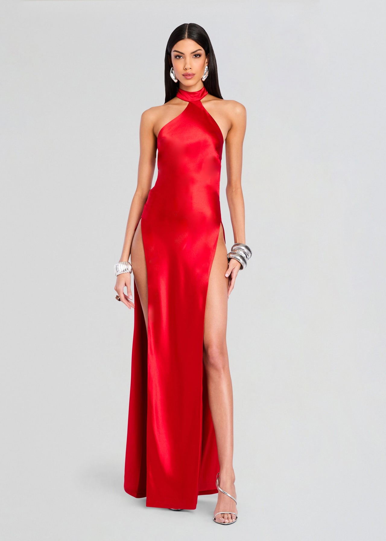 Red Slit Dress | Jagger Dress | Retrofte Retrofete Red Slit Dress | Jagger Dress | Retrofte Retrofete