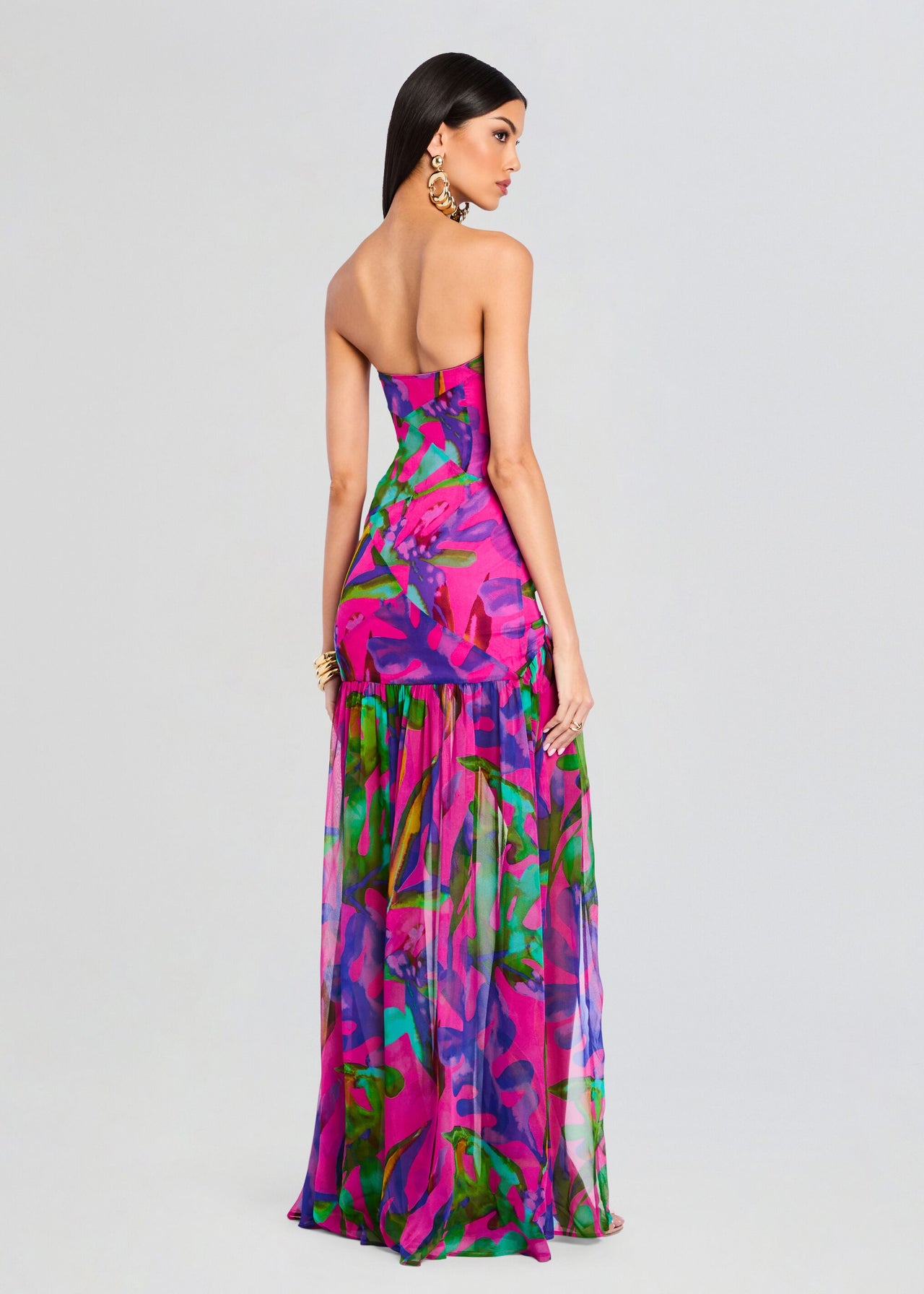 Nicole Silk Chiffon Dress