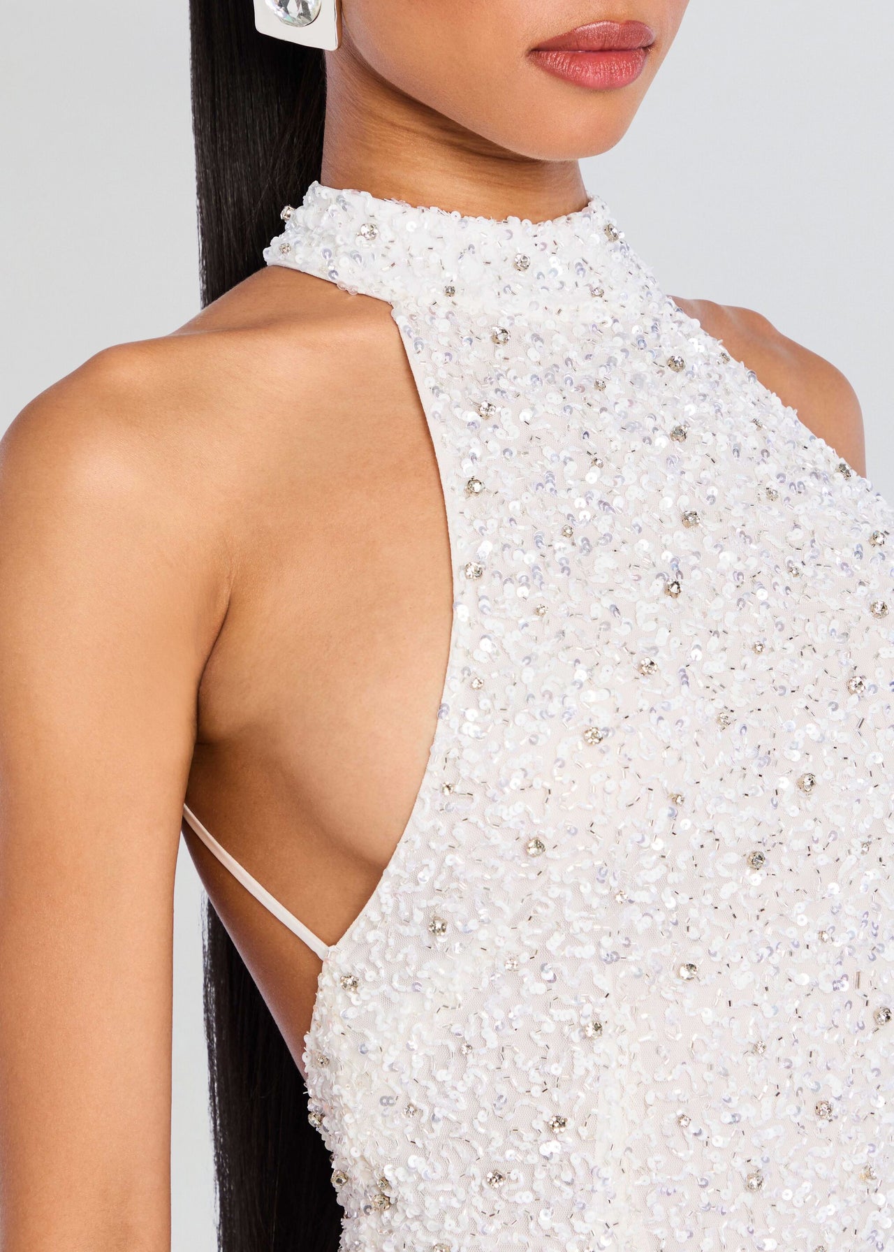 retrofte Women's Olivia Sequin Mini Dress - White - Mini Dresses retrofte Women's Olivia Sequin Mini Dress - White - Mini Dresses