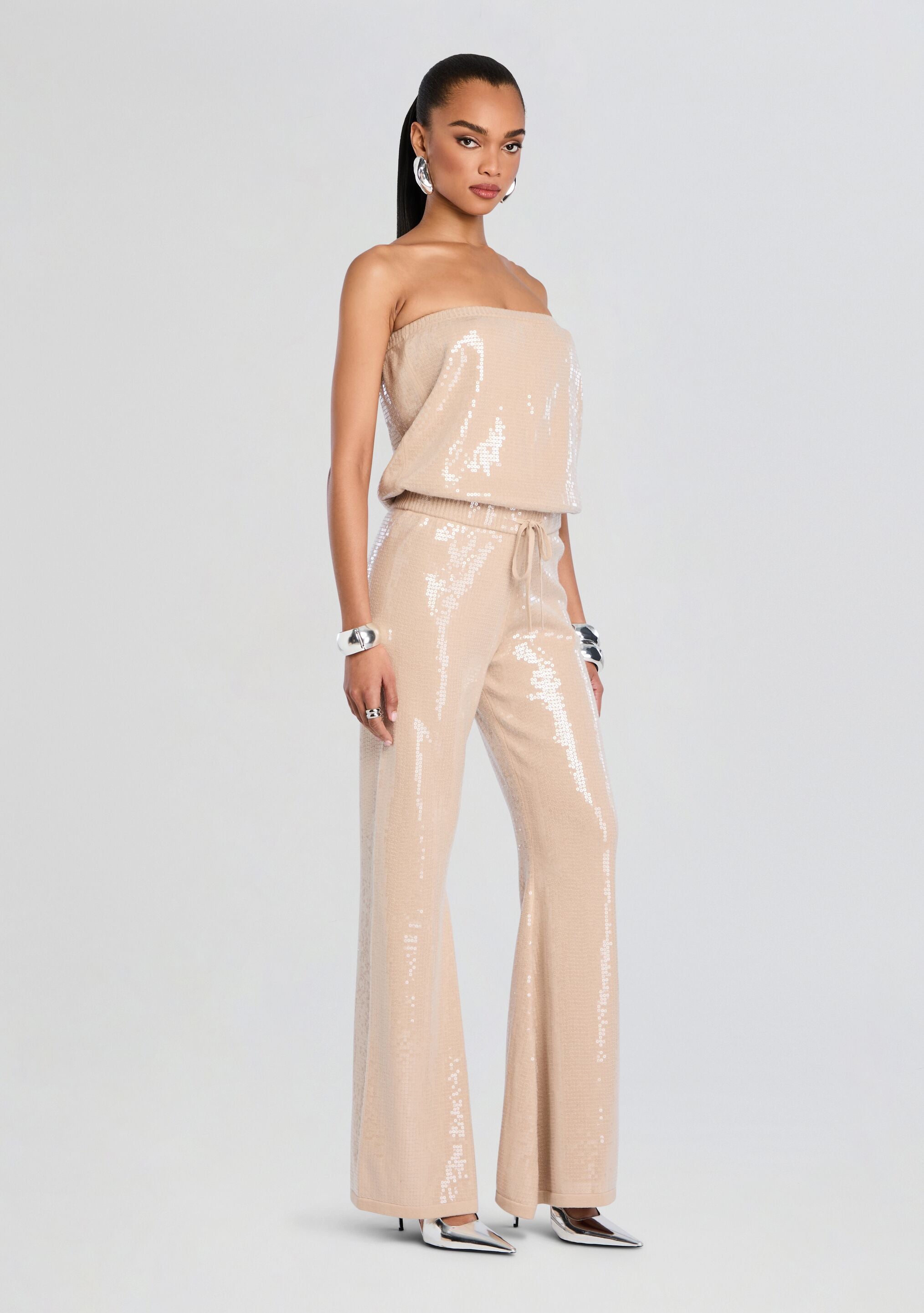 Allie Sequin Knit Jumpsuit – Retrofete