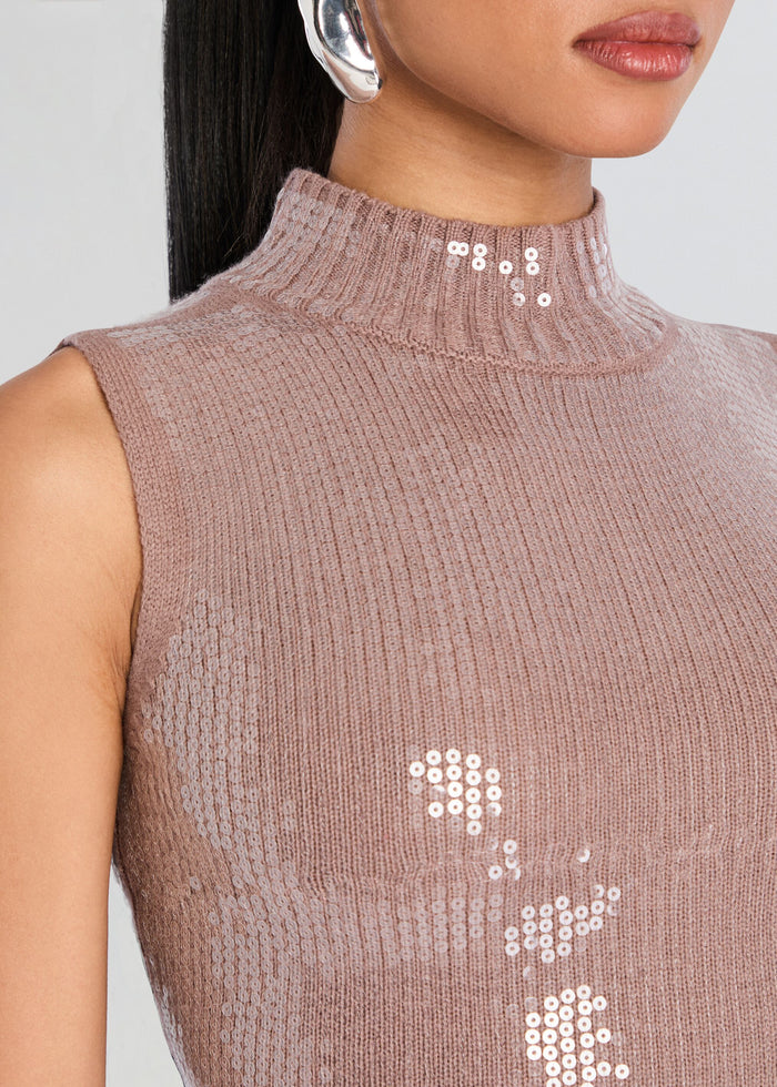Dove Sequin Knit Dress
