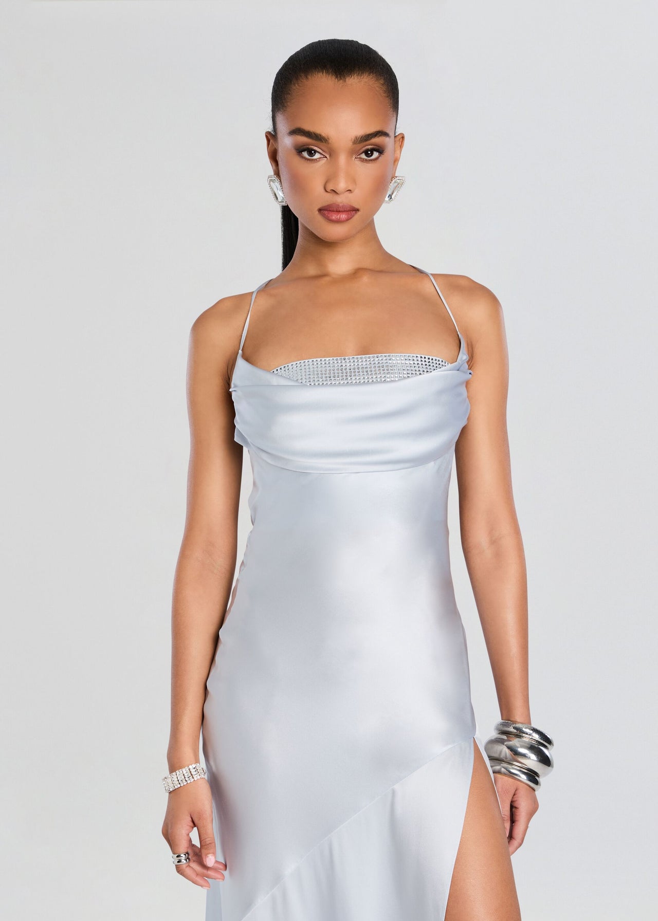 Emery Embellished Silk Dress – Retrofete