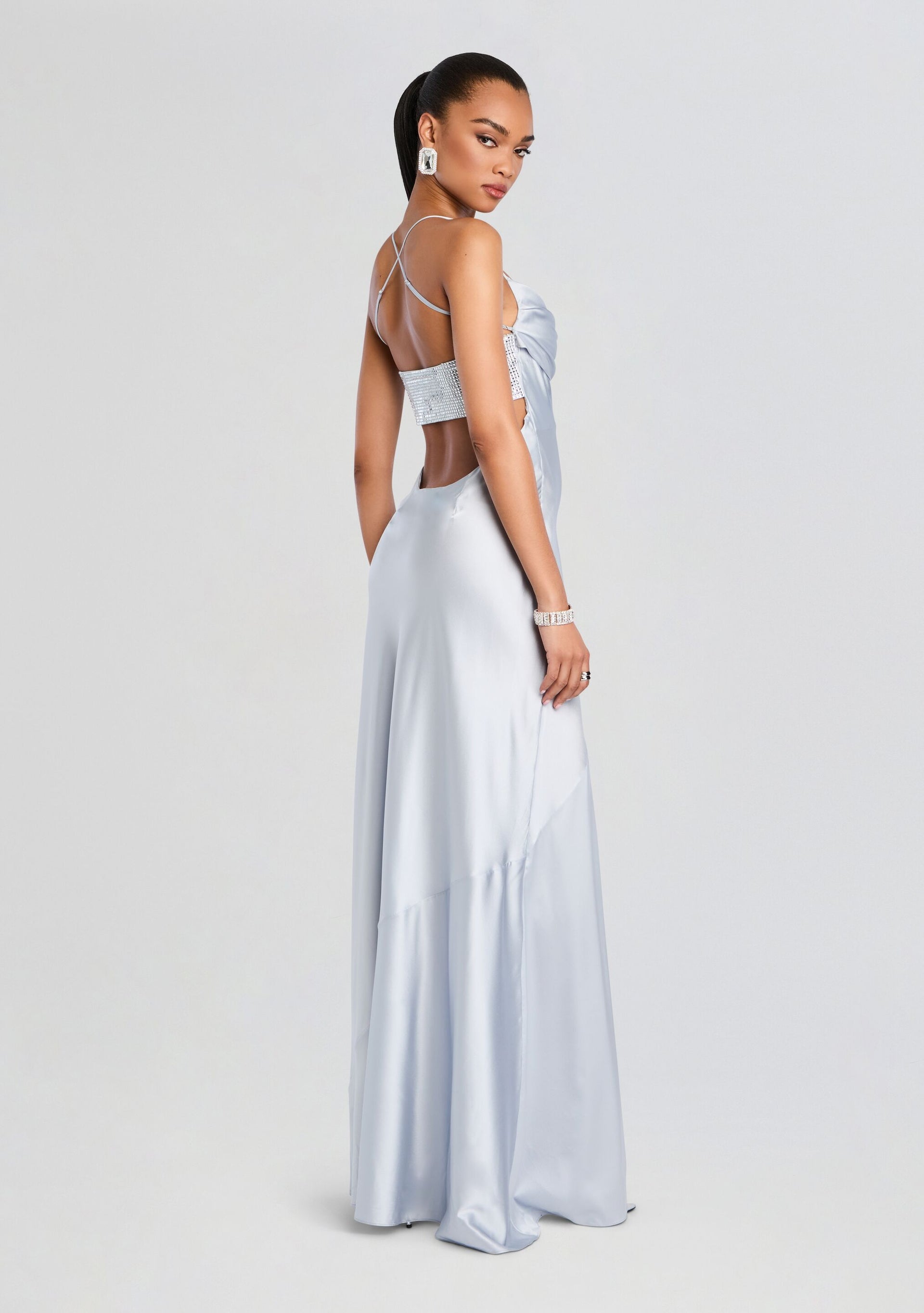 Emery Embellished Silk Dress – Retrofete