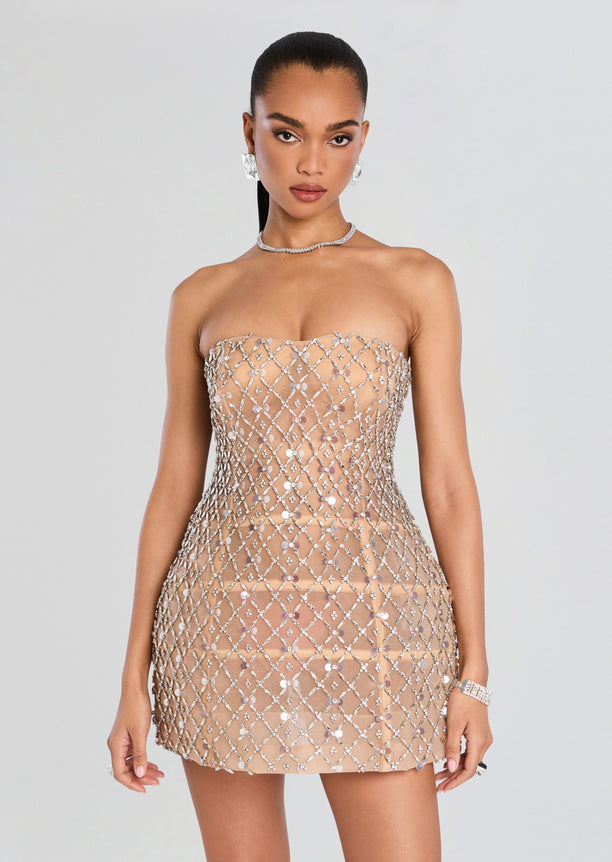 Kathleen Crystal Embellished Dress