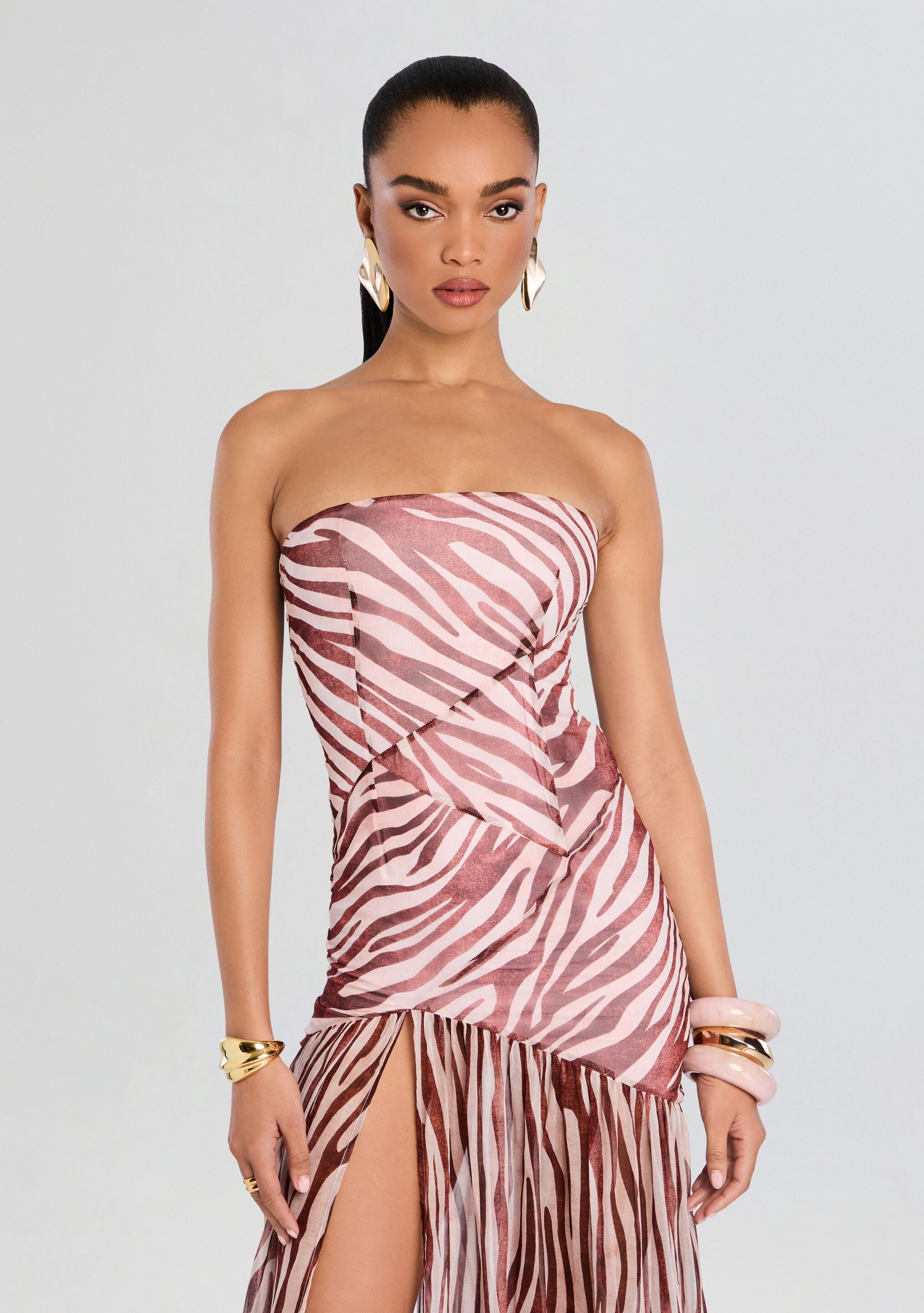 Nicole Silk Chiffon Dress – Retrofete