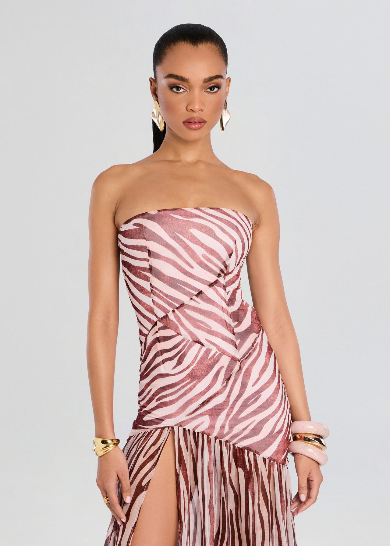 Nicole Silk Chiffon Dress – Retrofete