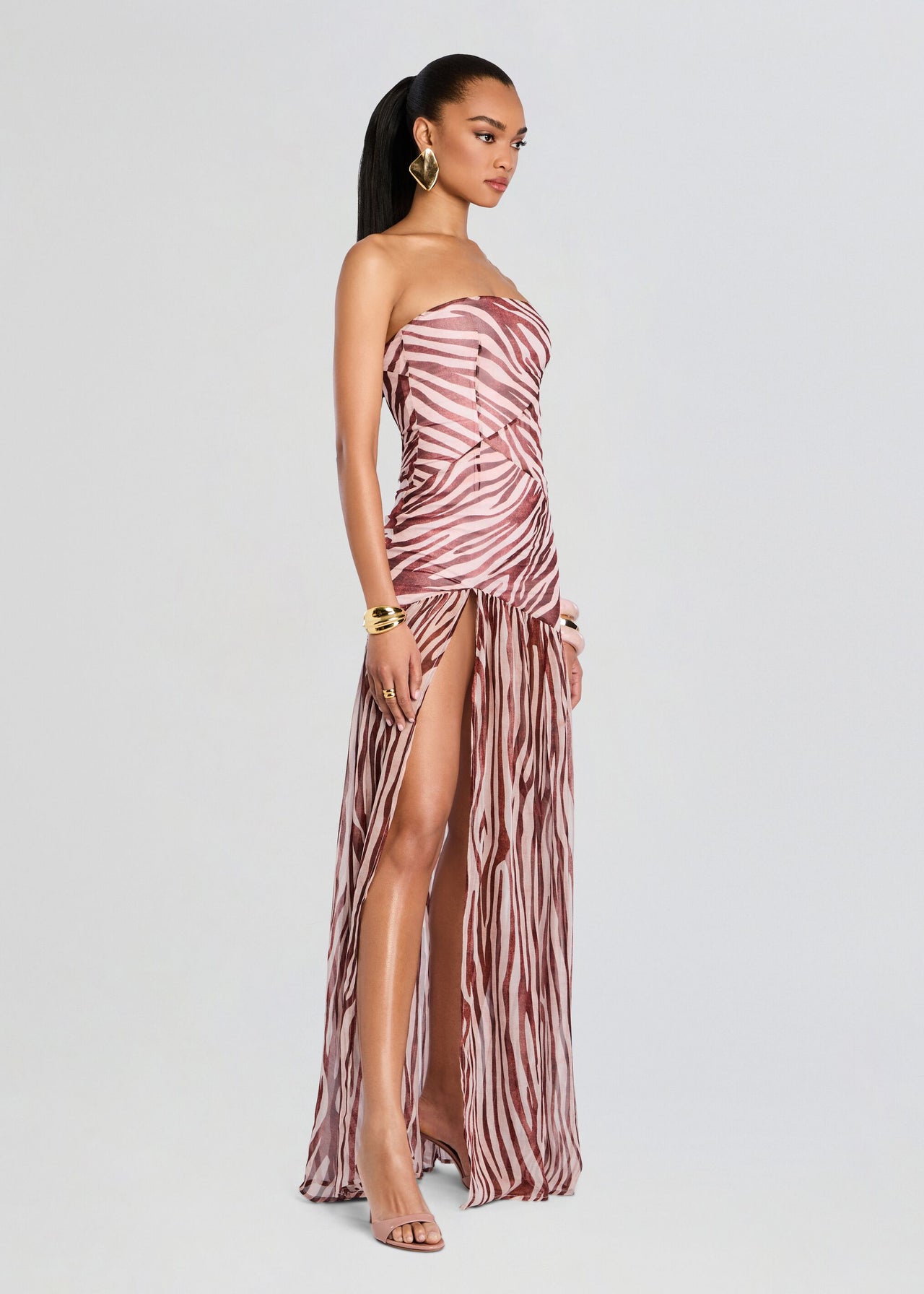 nicole silk chiffon dress Nicole Silk Chiffon Dress (Women)
