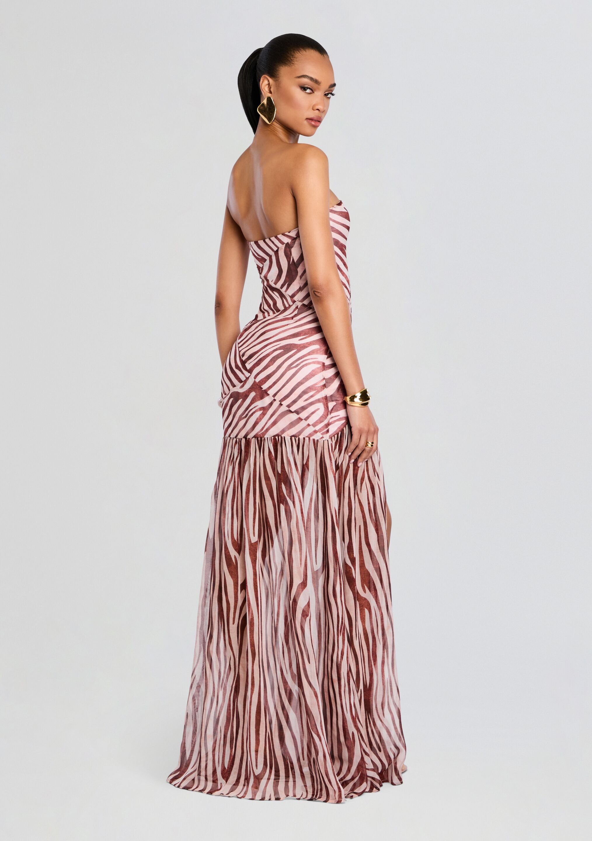 Nicole Silk Chiffon Dress – Retrofete