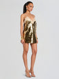 Olive Sequin Lace Dress