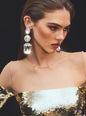 Camille Gemstone Drop Earrings