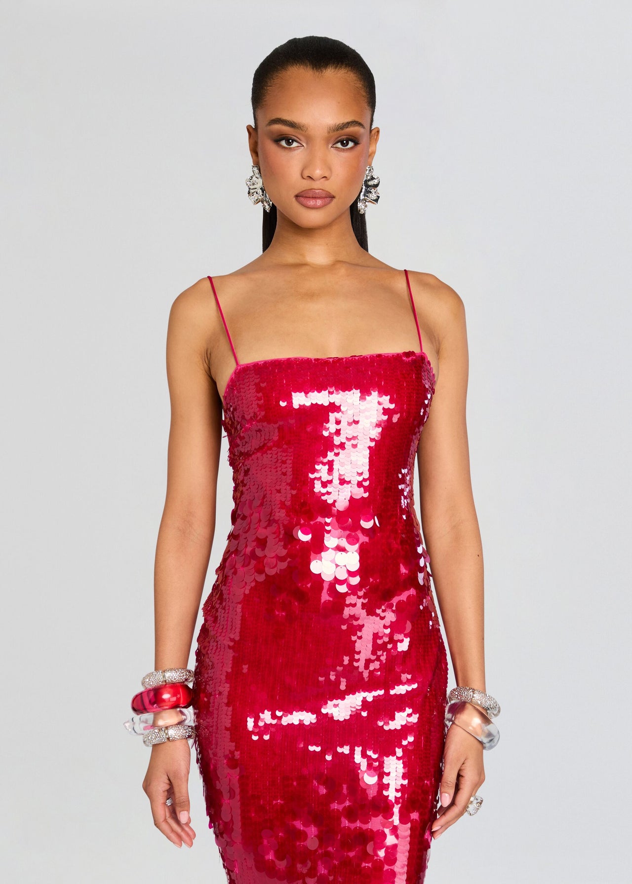 retrofete red dress Alana Sequin Dress – Retrofete
