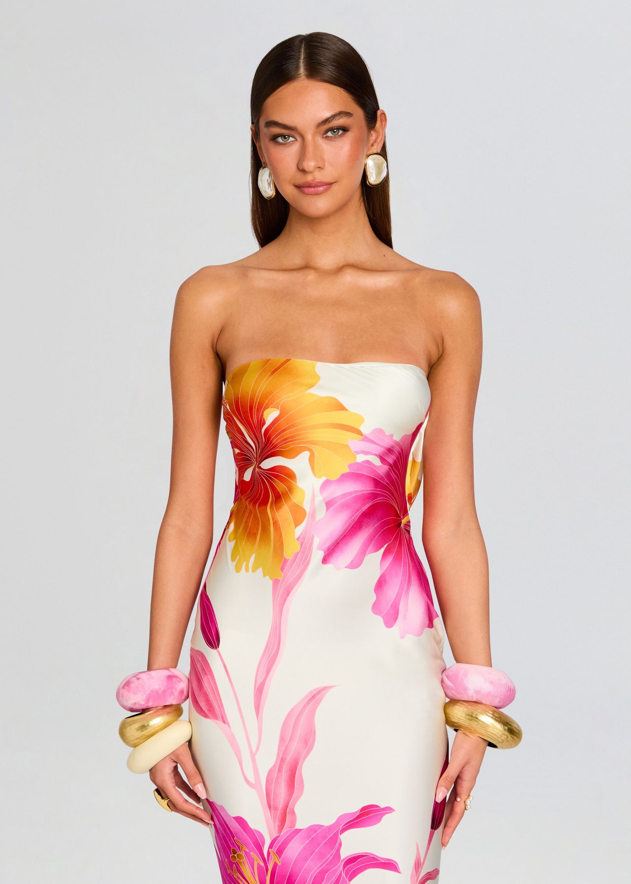 retrofete keaton silk dress Nude Silk Dress | Keaton Dress