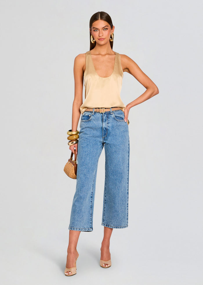 Kirt Wide Leg Cropped Jeans