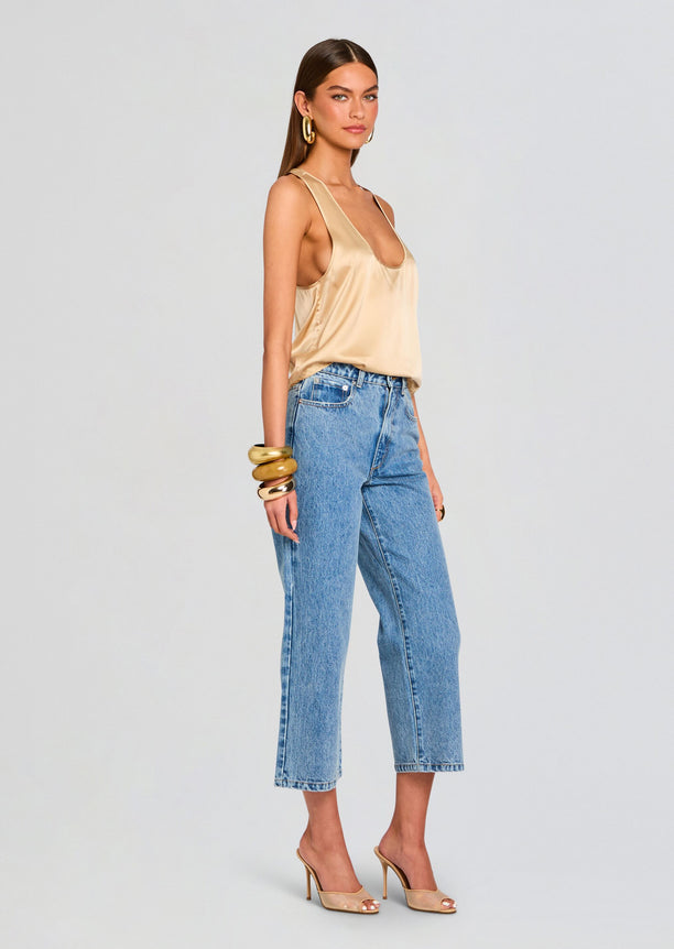 Kirt Wide Leg Cropped Jeans