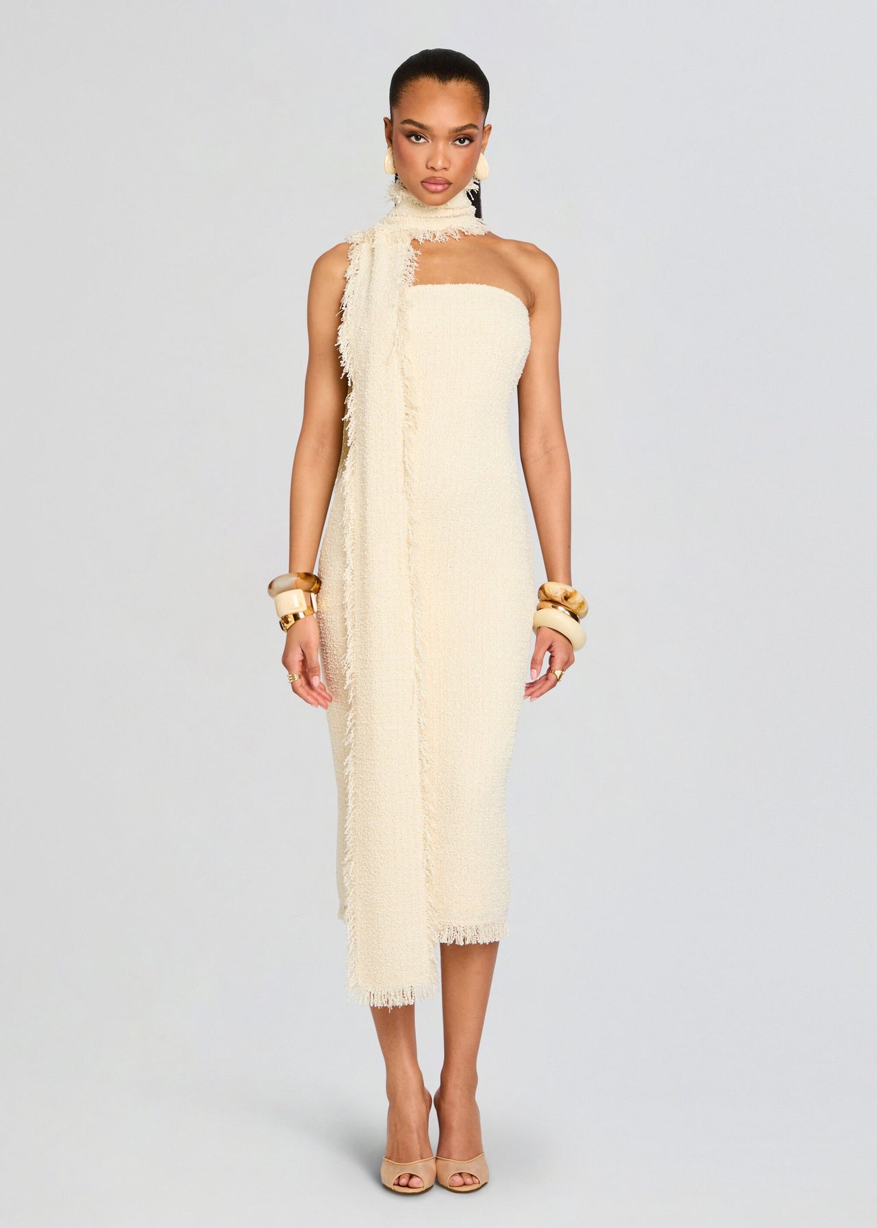 boucle dress midi Lott Boucle Midi Dress – Retrofete