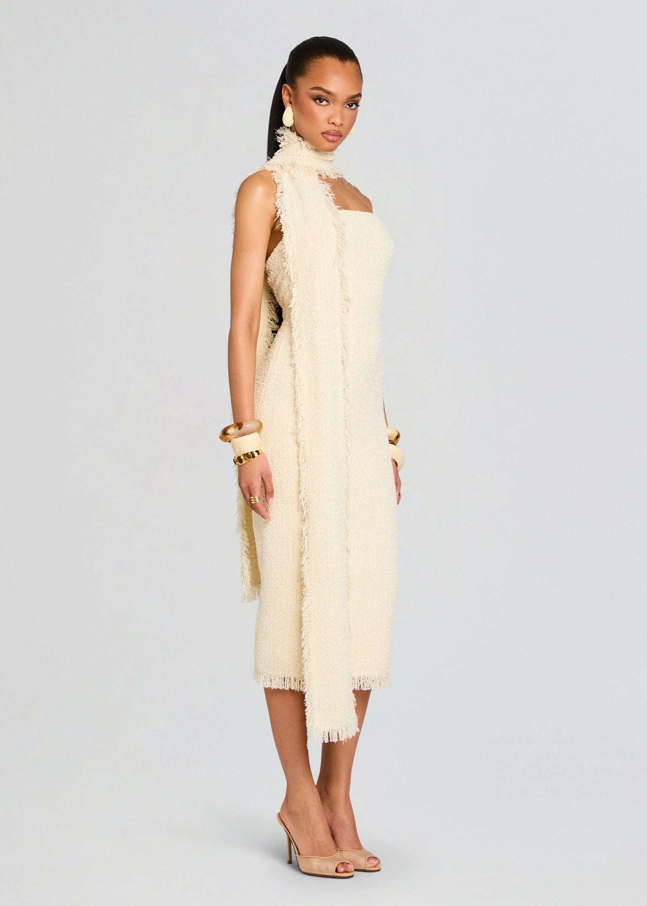 midi boucle dress Lott Boucle Midi Dress – Retrofete