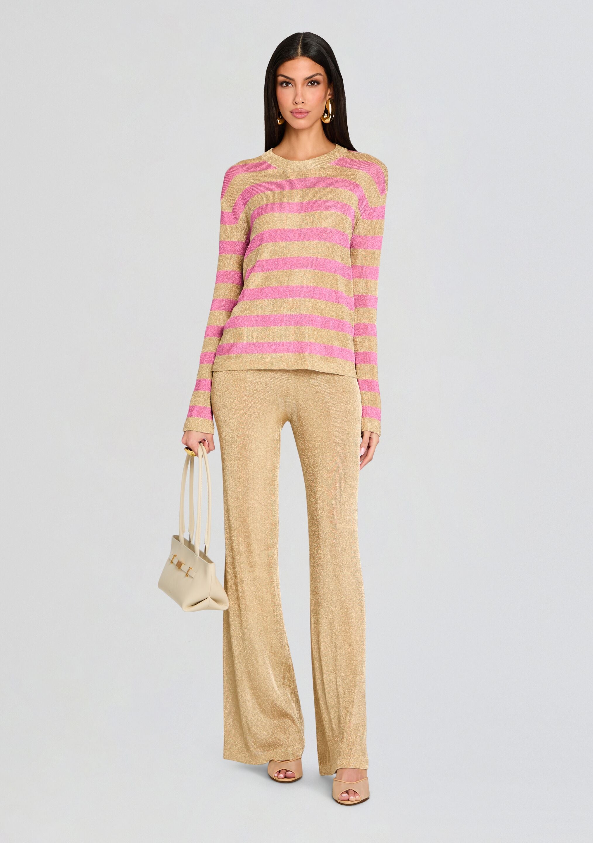 Hana Metallic Knit Top – Retrofete