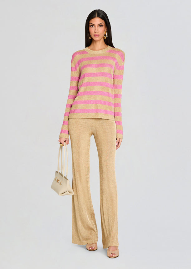 Hana Metallic Knit Top