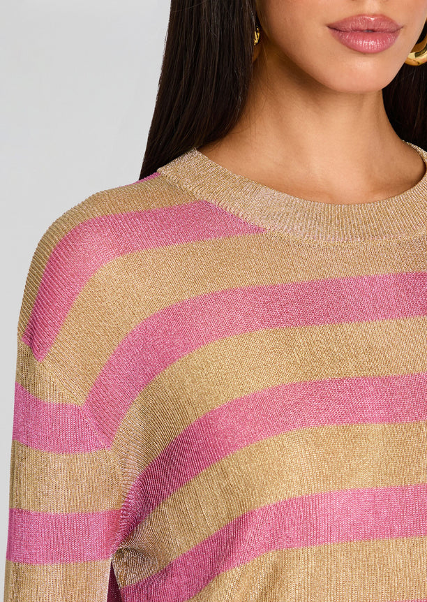 Hana Metallic Knit Top