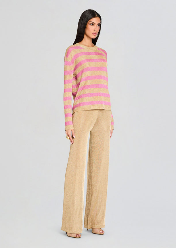 Hana Metallic Knit Top