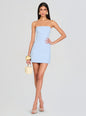 Poppi Heavy Crepe Strapless Mini Dress