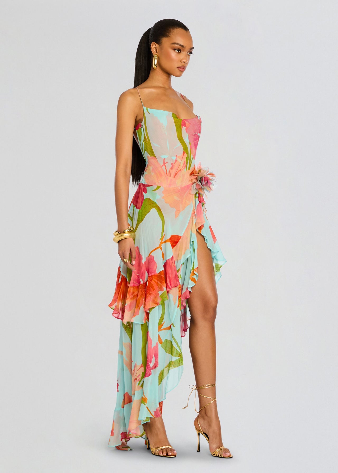 Samara Silk Chiffon Dress  Retrofete