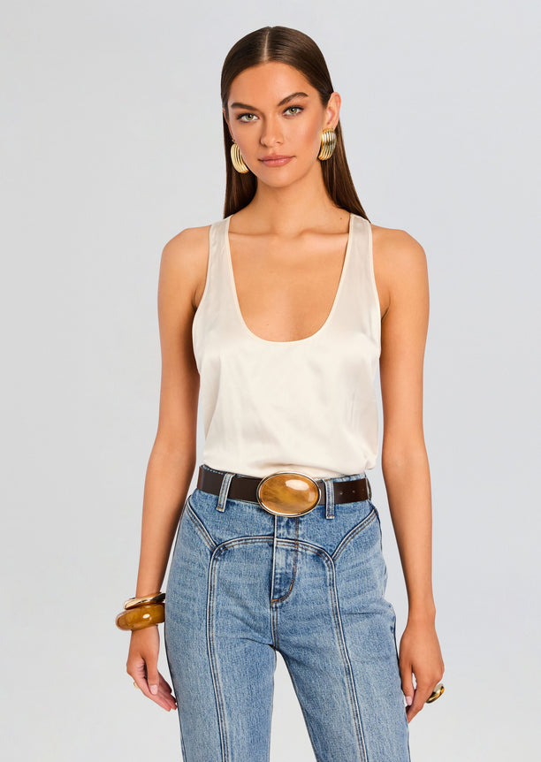 Dagmar High Waist Leather Belt