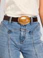 Dagmar High Waist Leather Belt