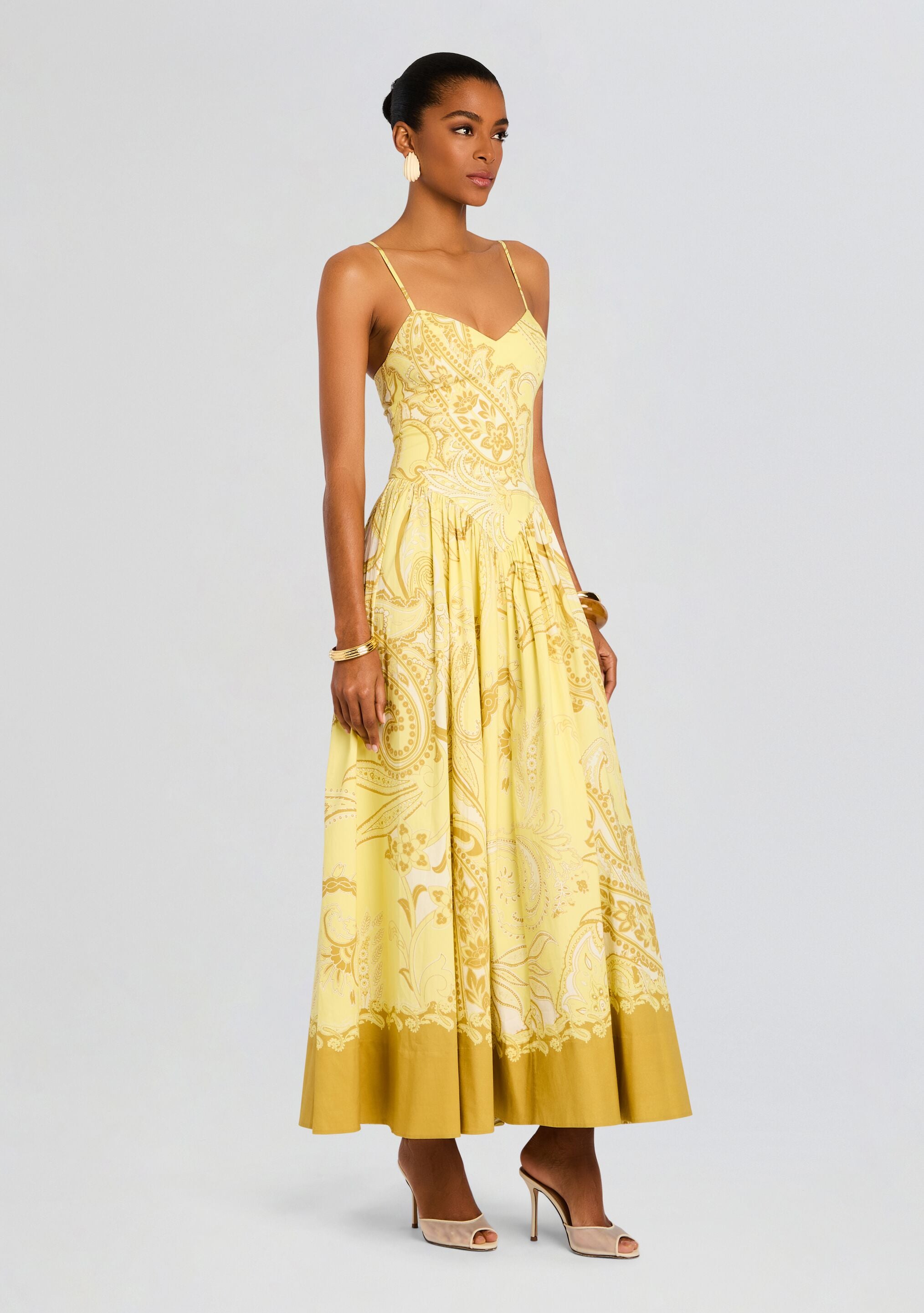 DRESS made in HASAMI 食器セット イエロー Fiza Long Dress – Retrofete
