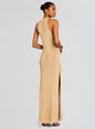 Henne Metallic Knit Maxi Dress