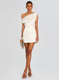 Ivy Satin Off The Shoulder Mini Dress