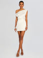 Ivy Satin Off The Shoulder Mini Dress
