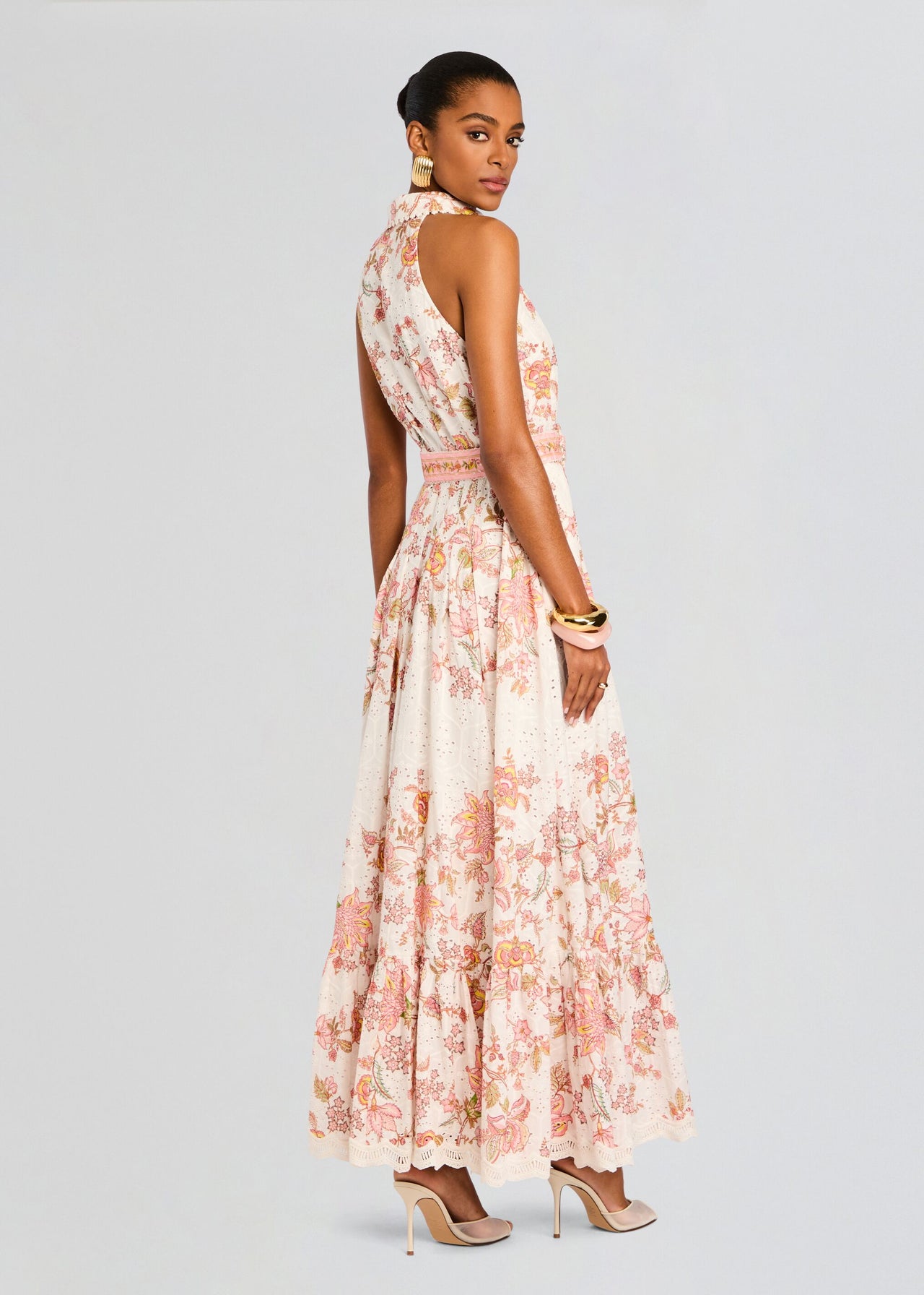 formal maxi shirt dress Shirt dress Maxi with Side Slit MICHELLE JONAS