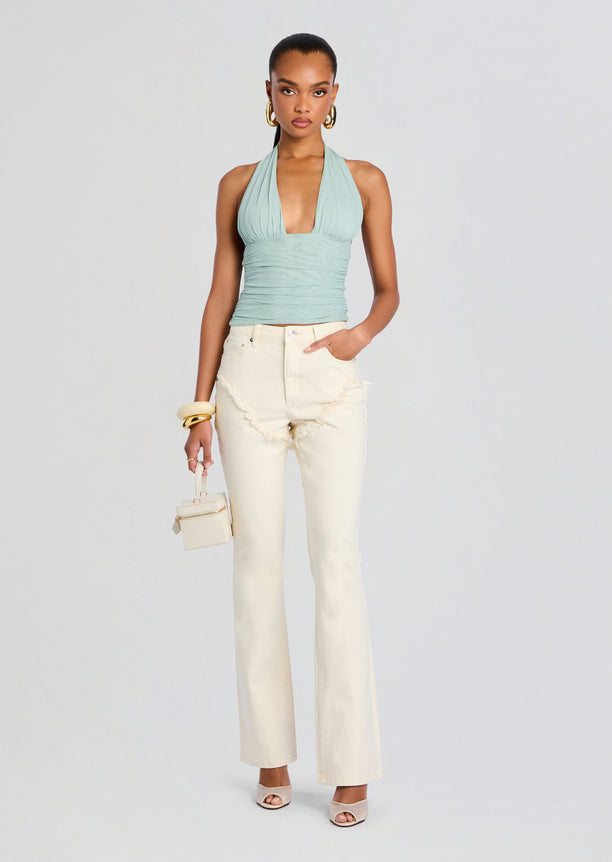 Dahlia Frayed Bootcut Jean