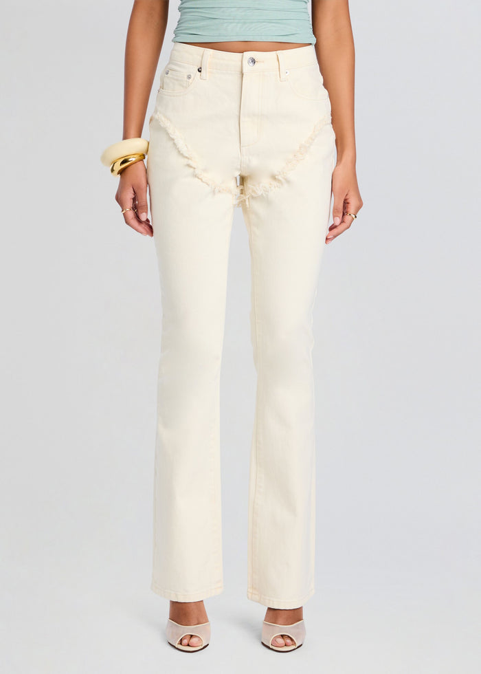 Dahlia Frayed Bootcut Jean