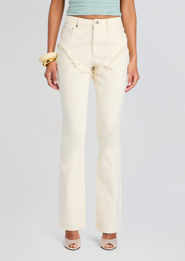 Dahlia Frayed Bootcut Jean