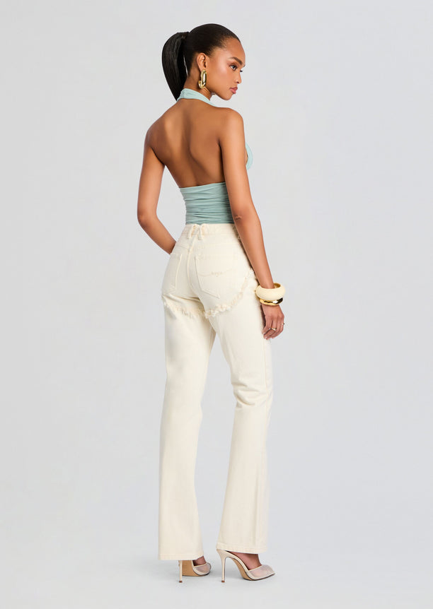 Dahlia Frayed Bootcut Jean