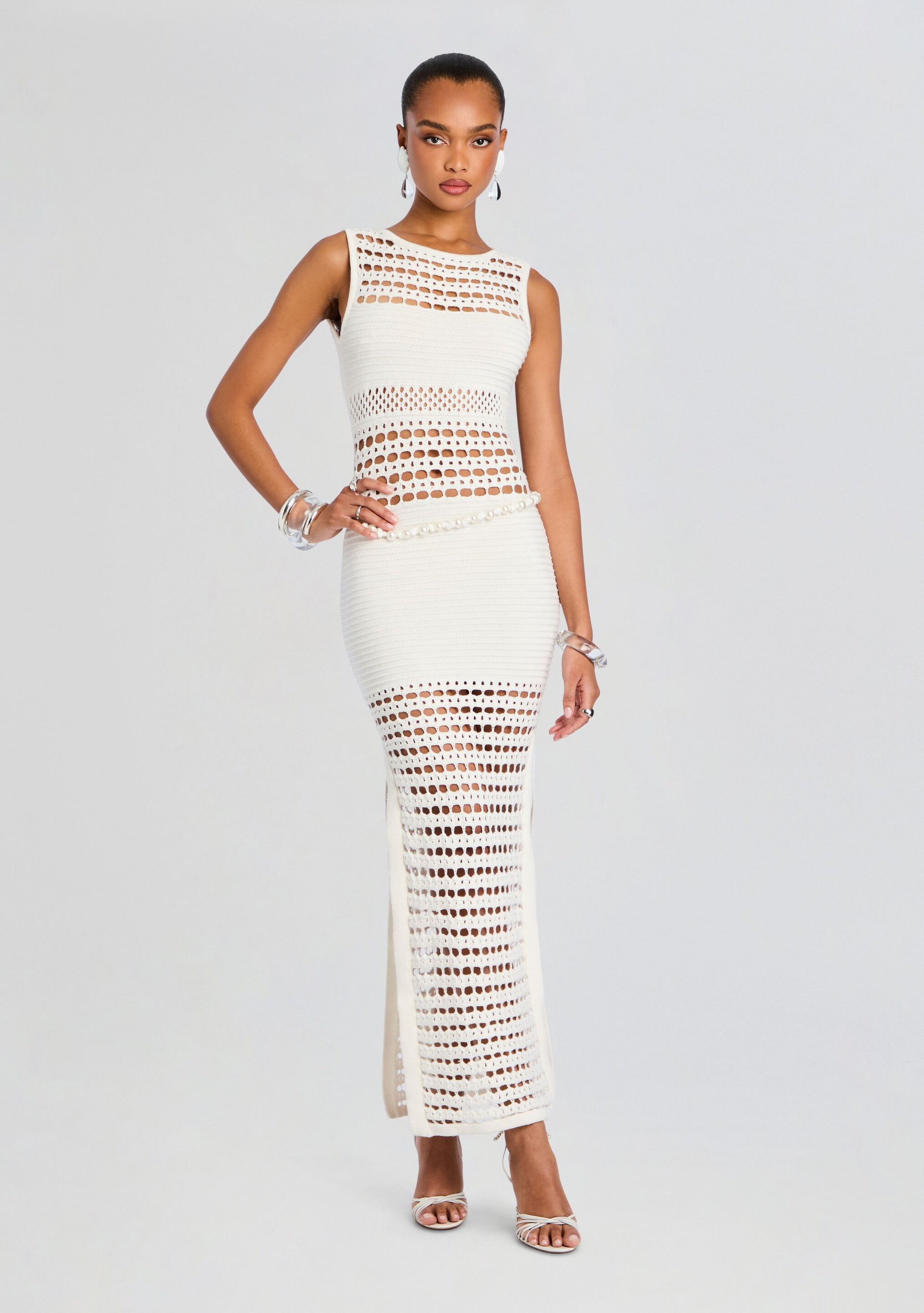 Kylan Knit Crochet Dress – Retrofete